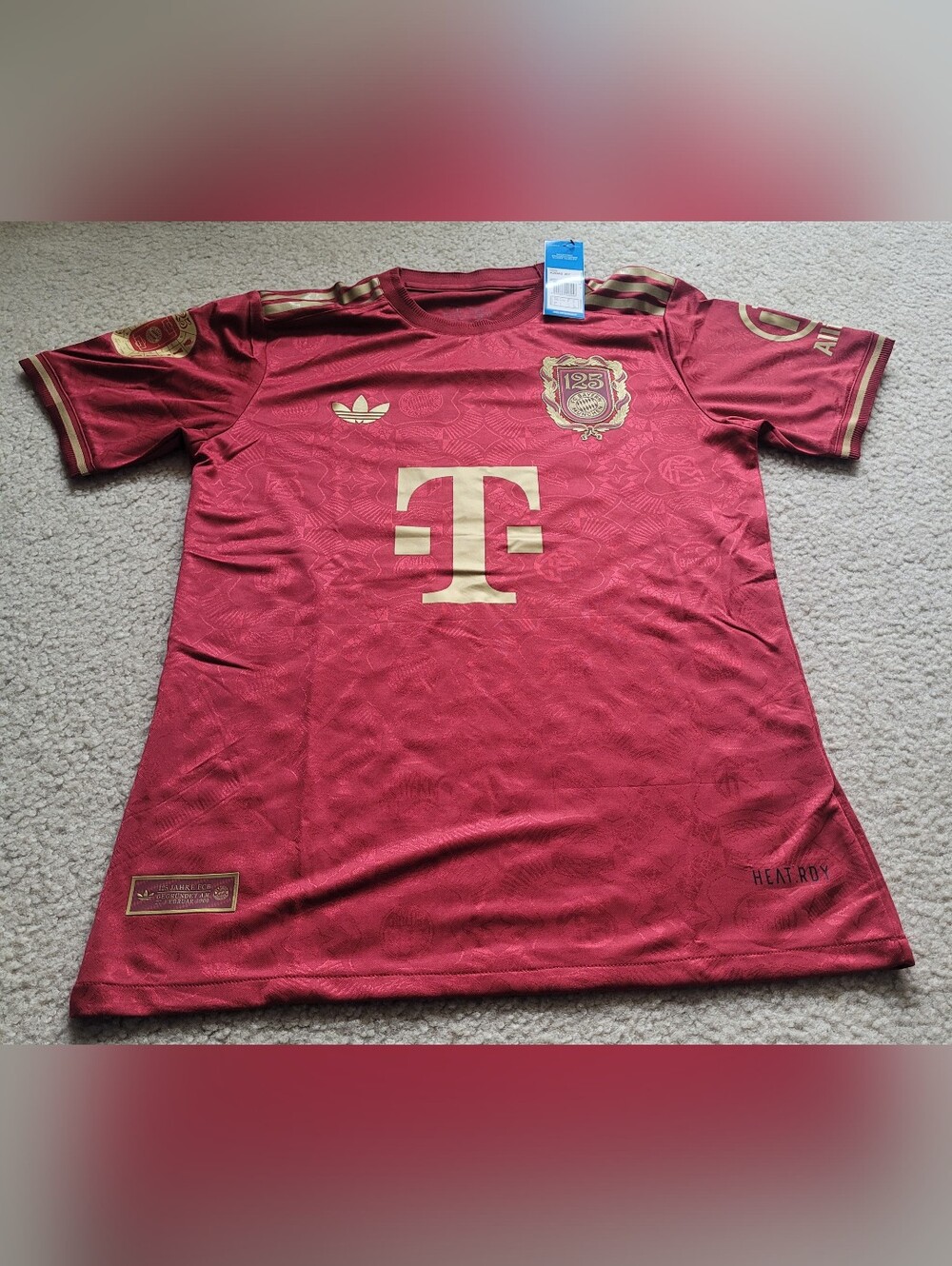Adidas Bayern Munich 125 years Anniversary Frank #19 Soccer Jersey Men L
